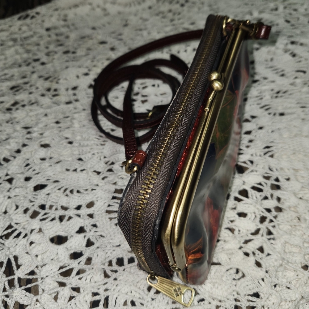 Patricia Nash Colorful Leaf Print Women's Bag/Clutch/Crossbody New - Picture 6 of 9